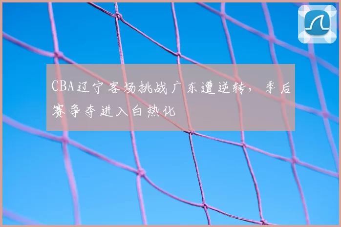 CBA辽宁客场挑战广东遭逆转，季后赛争夺进入白热化