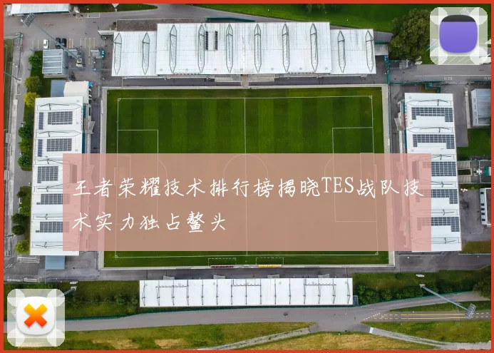 王者荣耀技术排行榜揭晓TES战队技术实力独占鳌头