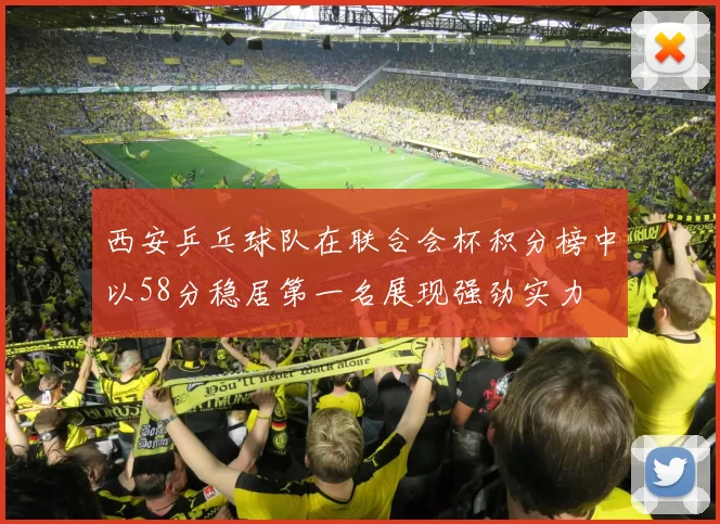 西安乒乓球队在联合会杯积分榜中以58分稳居第一名展现强劲实力
